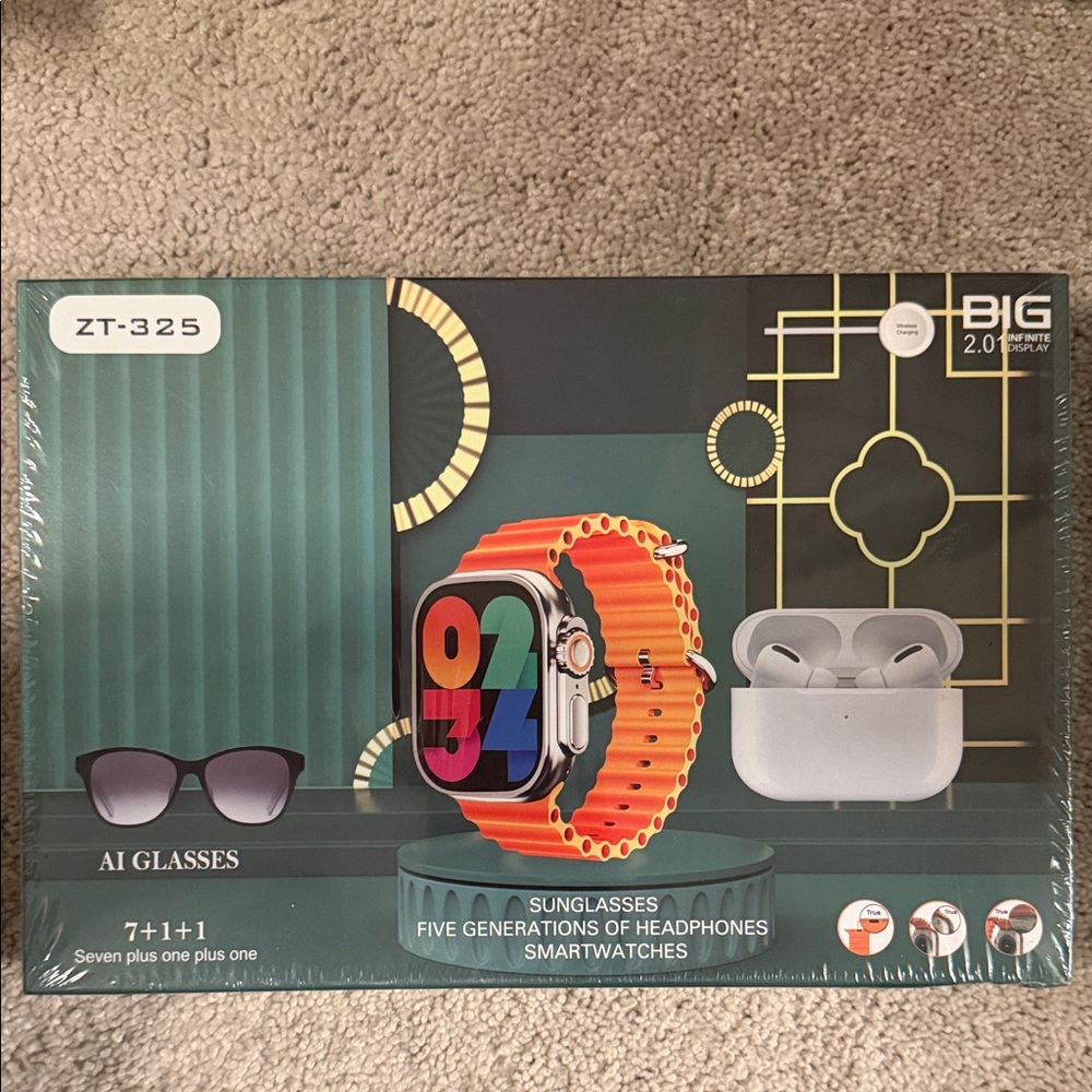 ZT-325 AI Glasses and Smartwatch Set